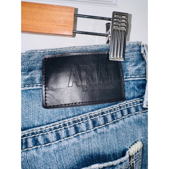 Ariat M4 Low Rise Boot Cut Mens Jeans 30x36 Blue Denim Casual Western Work Wear - Picture 11 of 11